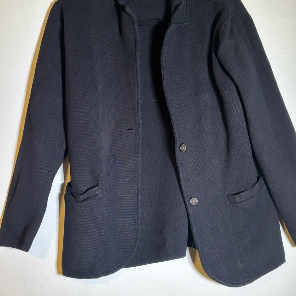 J. Crew Textured Black Jacket Size Medium - Picture 2 of 10